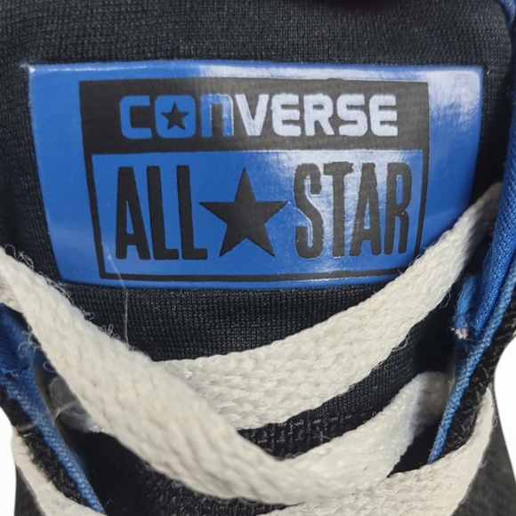 CONVERSE MID STREET JUNIOR BLACK AND BLUE tennis shoes childs - Picture 4 of 6